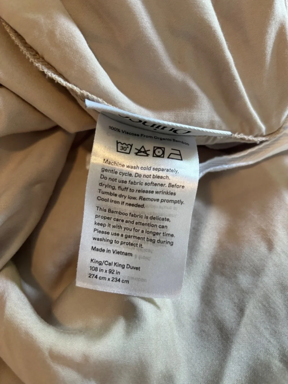 Quince Bamboo Duvet Cover + shams - King / Cal King